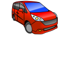 Minivan Automobile (color)