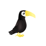 Simple toucan vector illustration