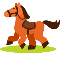 Toy horse icon