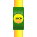 Public transport stop button vector drawing