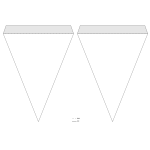 triangle pennant banner template