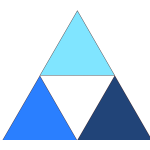 Blue triangles