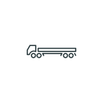 Vector illustration of hauling truck