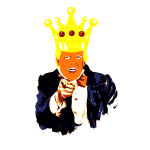 Trump in a crown