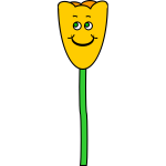 tulip with face