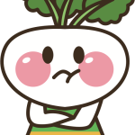 Turnip Head Cartoon Vegetable