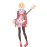 Urban girl guitar player vector image