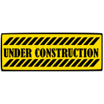 "Under Construction" Yellow Sign