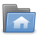 Vector drawing of home folder icon vector image