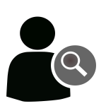 Find user vector icon