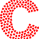 Valentine Alphabet Font C