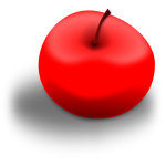 Red apple vector image