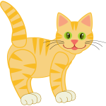 A tiger cat