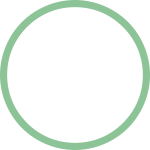 Green circle geometric shape