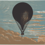 Vintage hot air balloon
