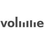 Volume text logo