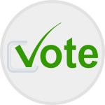 Vote at elections icon vector image