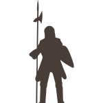 Knight silhouette vector image
