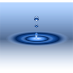 Water drop ripples vector image