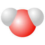 Water molecule vector drawing