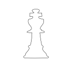 White king chess piece