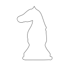 White knight chess piece