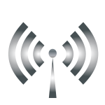 Wi-Fi symbol grey color