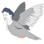 Wilbur Wright pigeon