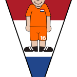 Pennant Soccer player Netherlands 2021