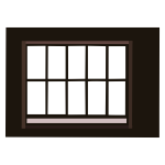 Window with lattice
