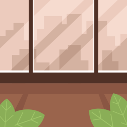 Big window in the office