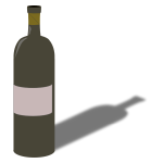 Wine bottle 3d