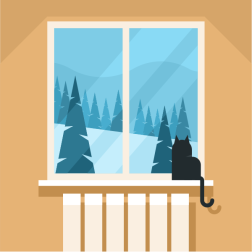 Cat Sitting on Window Sill
