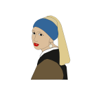 Girl with a Pearl Earring vector graphics