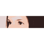 Girl's eyes vector image