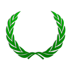 Wreath in green color