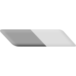 Two-sided eraser vector image
