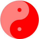 yin yang red