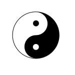Black and white Yin Yang