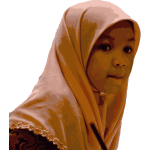 Young girl wearing hijab