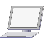 Vector illustration of the front of the PC