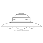 UFO Haunebu II vector drawing
