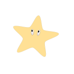 Star shape with eyes