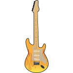 Bass guitar vector image
