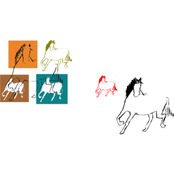 Horse silhouette