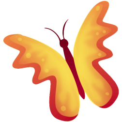 Golden butterfly