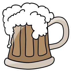 Cartoon pint