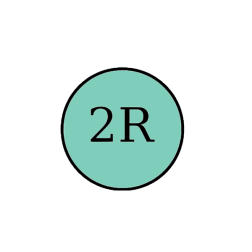 Teal Circle 2R