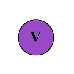 v