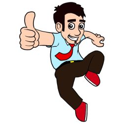Enthusiastic Business Man